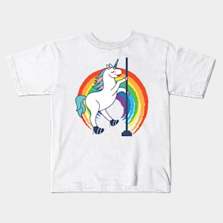 Unicorn Rainbow Tabeldance Dance Kids T-Shirt